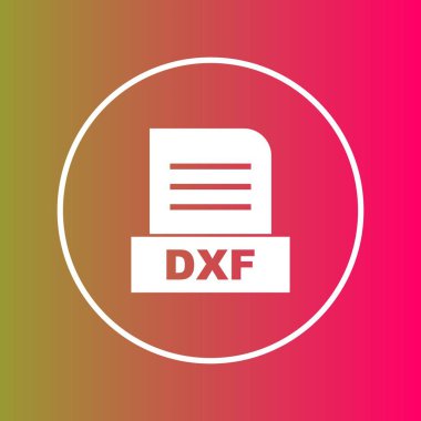 DXF dosyası soyut arkaplanda izole edildi