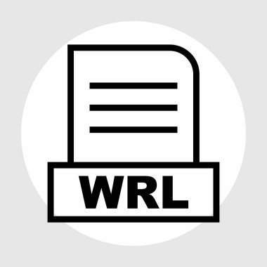 WRL dosyası soyut arkaplanda izole edildi 