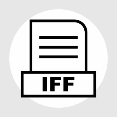 IFF dosyası soyut arkaplanda izole edildi 