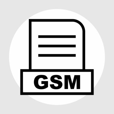 Soyut Arkaplanda GSM dosyası izole edildi