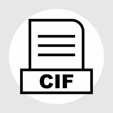 CIF dosyası soyut arkaplanda izole edildi