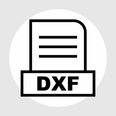 DXF dosyası soyut arkaplanda izole edildi