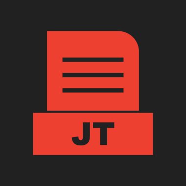 JT dosyası soyut arkaplanda izole edildi 