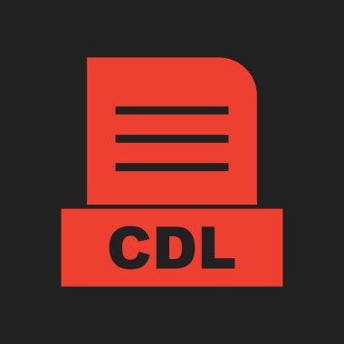 CDL dosyası soyut arkaplanda izole edildi