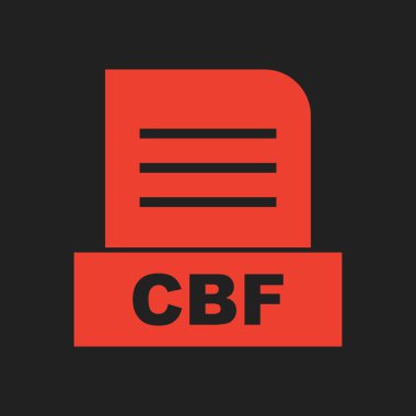 CBF dosyası soyut Arkaplanda izole edildi