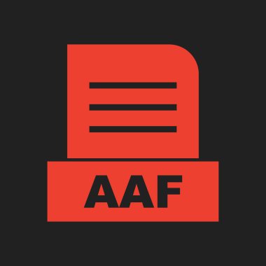 AAF dosyası soyut Arkaplanda izole edildi 