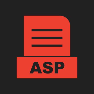 ASP dosyası soyut arkaplanda izole edildi