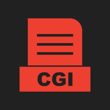 CGI dosyası soyut arkaplanda izole edildi