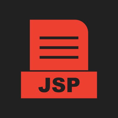 JSP dosyası soyut Arkaplanda izole edildi 