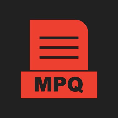 MPQ dosyası soyut arkaplanda izole edildi