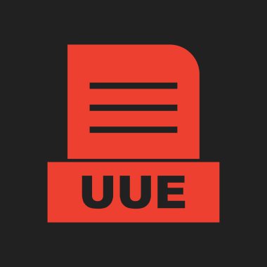 UUE dosyası soyut arkaplanda izole edildi