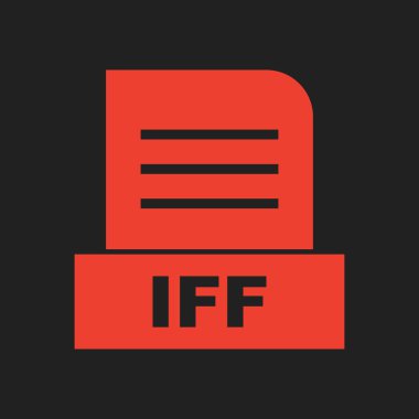 IFF dosyası soyut arkaplanda izole edildi 