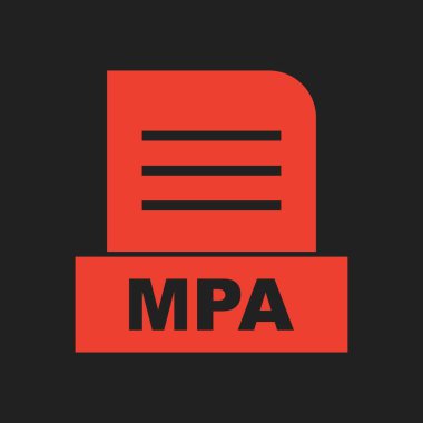 MPA dosyası soyut arkaplanda izole edildi