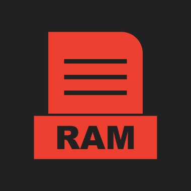 Soyut Arkaplanda RAM dosyası izole edildi