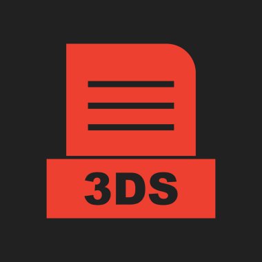 3DS dosyası soyut arkaplanda izole edildi