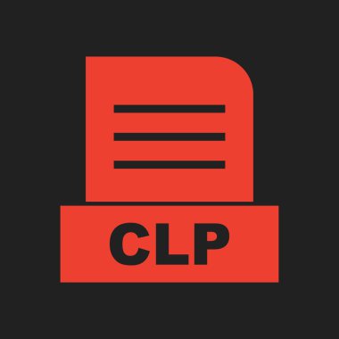 CLP dosyası soyut Arkaplanda izole edildi 