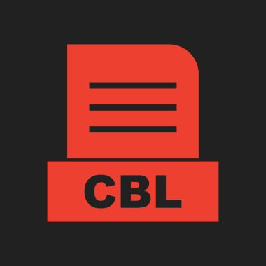 Soyut Arkaplanda CBL dosyası izole edildi