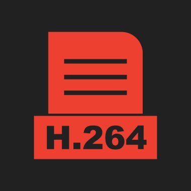 H.264 dosyası soyut arkaplanda izole edildi