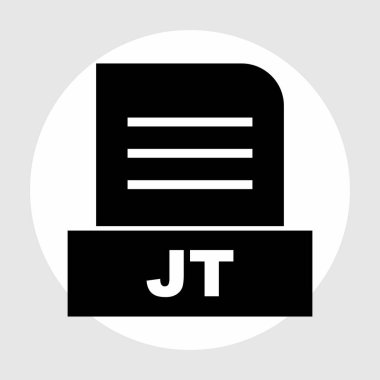 JT dosyası soyut arkaplanda izole edildi 