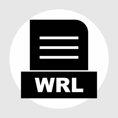 WRL dosyası soyut arkaplanda izole edildi 