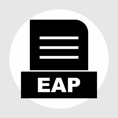 EAP dosyası soyut arkaplanda izole edildi