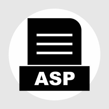 ASP dosyası soyut arkaplanda izole edildi