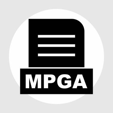 MPGA dosyası soyut arkaplanda izole edildi