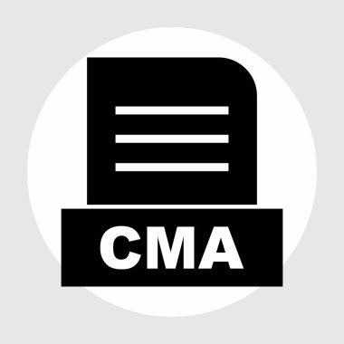 CMA dosyası soyut arkaplanda izole edildi