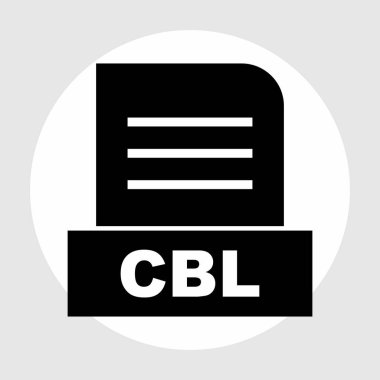 Soyut Arkaplanda CBL dosyası izole edildi