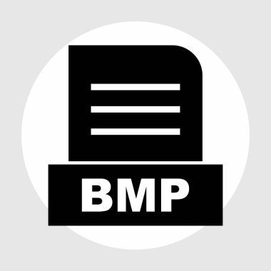 BMP dosyası soyut arkaplanda izole edildi