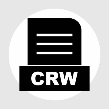 CRW dosyası soyut arkaplanda izole edildi