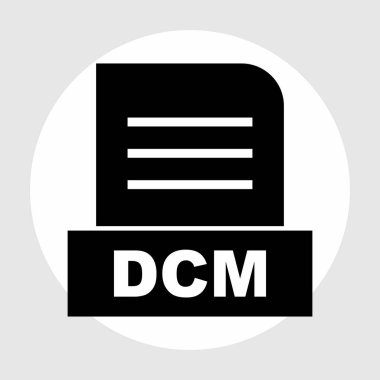 DCM dosyası soyut Arkaplanda izole edildi