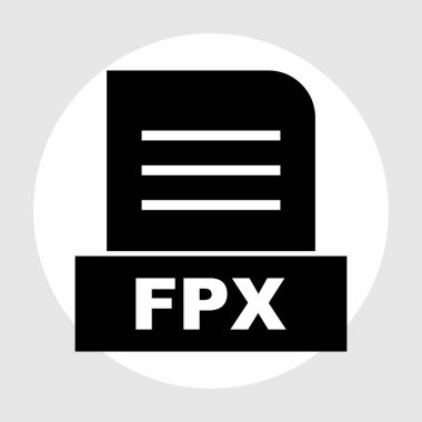 FPX dosyası soyut Arkaplanda izole edildi