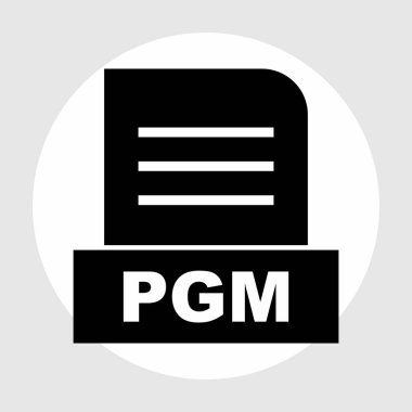 PGM dosyası soyut Arkaplanda izole edildi