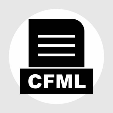 CFML dosyası soyut Arkaplanda izole edildi