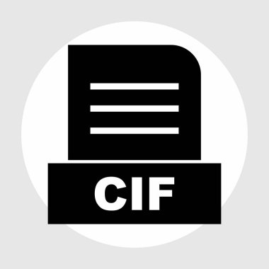 CIF dosyası soyut arkaplanda izole edildi