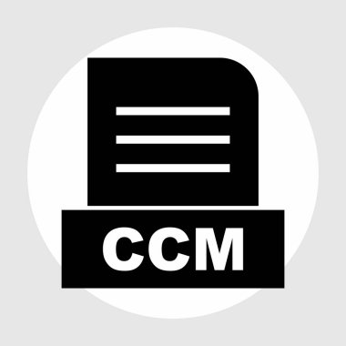 CCM dosyası soyut arkaplanda izole edildi