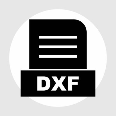 DXF dosyası soyut arkaplanda izole edildi