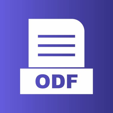 ODF dosyası soyut arkaplanda izole edildi