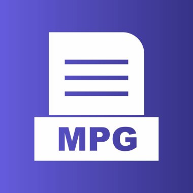MPG dosyası soyut arkaplanda izole edildi