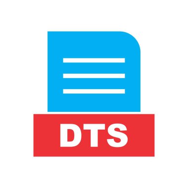  DTS dosyası soyut arkaplanda izole edildi