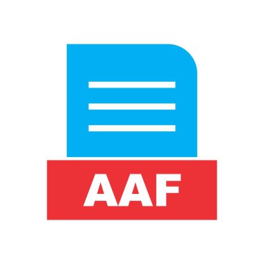 AAF dosyası soyut Arkaplanda izole edildi 