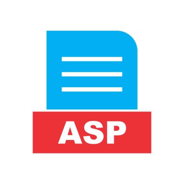 ASP dosyası soyut arkaplanda izole edildi