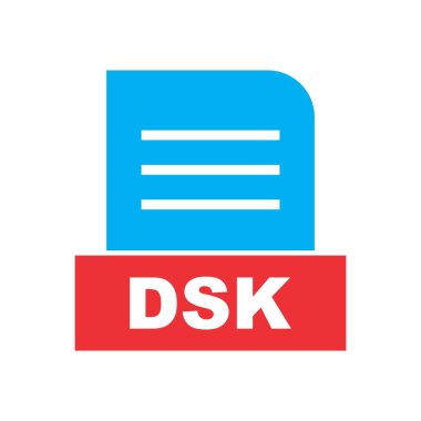 DSK dosyası soyut Arkaplanda izole edildi 