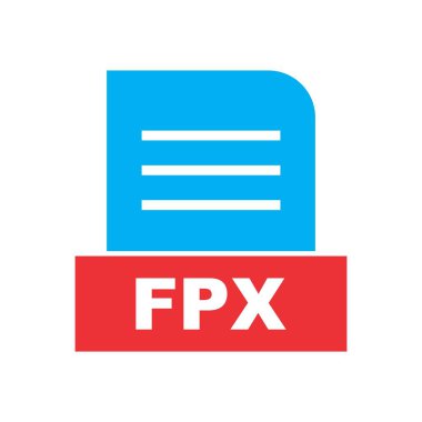 FPX dosyası soyut Arkaplanda izole edildi