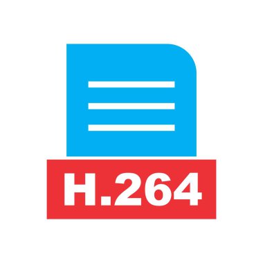 H.264 dosyası soyut arkaplanda izole edildi