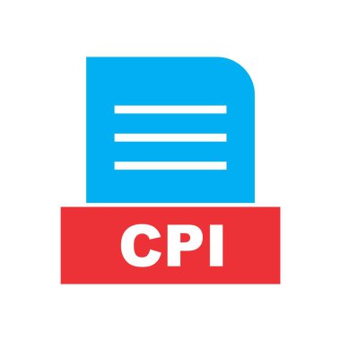 CPI dosyası soyut Arkaplanda izole edildi