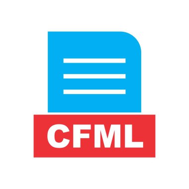 CFML dosyası soyut Arkaplanda izole edildi