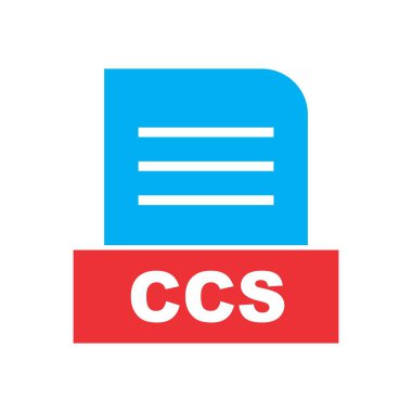 CCS dosyası soyut arkaplanda izole edildi 