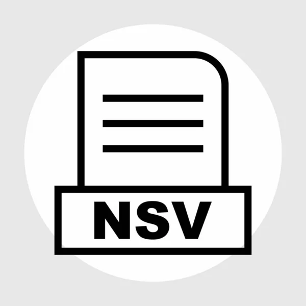 Nsv Datei Isoliert Auf Abstraktem Hintergrund — Stockfoto